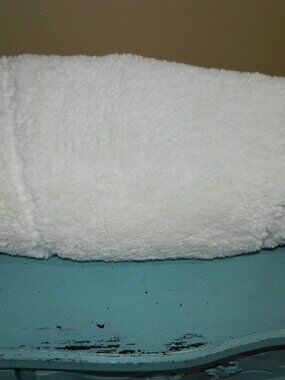 Pottery Barn Teen Regular Sherpa Ivory Bean Bag SlipCover ONLY
